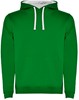 Roly RY1067K Kids´ Urban Hooded Sweatshirt - Kelly Green 20/White 01 - 7/8 years afbeelding