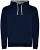 Roly RY1067K Kids´ Urban Hooded Sweatshirt - Navy Blue 55/Heather Grey 58 - 3/4 years afbeelding