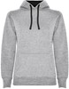 Roly RY1068 Women´s Urban Hooded Sweatshirt - Heather Grey 58/Black 02 - S afbeelding