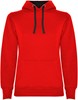 Roly RY1068 Women´s Urban Hooded Sweatshirt - Red 60/Black 02 - M afbeelding