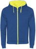 Roly RY1105 Fuji Sweat-Jacket - Royal Blue 05/Fluor Yellow 221 - XXL afbeelding