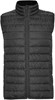 Heather Zwarte gewatteerde bodywarmer met polyester dons model Oslo merk Roly maat L