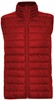 Rode gewatteerde bodywarmer met polyester dons model Oslo merk Roly maat 2XL