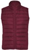 Donker Rode gewatteerde Dames bodywarmer met polyester dons model Oslo merk Roly maat XL
