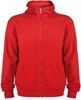 Rood sweatshirt met rits en capuchon model Montblanc merk Roly maat XL