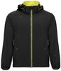 Soft shell jas Zwart / Geel Siberia merk Roly maat M