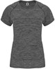 Roly RY6649 Women´s Austin T-Shirt - Black Melange 243 - L afbeelding