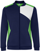 Roly RY0340 Leros Tracksuit Jacket - Fern Green 226/White 01/Navy Blue 55 - XXL afbeelding