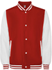 Roly RY6440 California Varsity Jacket - Red 60/White 01 - XS afbeelding