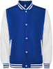 Roly RY6440 California Varsity Jacket - Royal Blue 05/White 01 - XXL afbeelding
