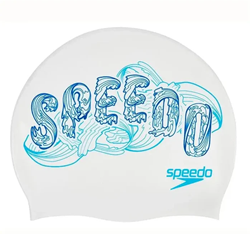 Speedo 08385-C618 Slogan Print Cap Zwembadmuts