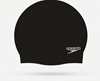 Speedo 70984-9097 Plain Moulded Silicone Cap Zwembadmuts - Zwart afbeelding