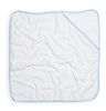 Towel City TC36 Babies Hooded Towel - White/Blue - 75 x 75 cm afbeelding
