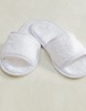 Towel City TC64 Classic Terry Slippers - Open Toe - White - 42-46 (8-11) afbeelding