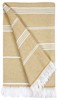 The One Towelling TH1400 Recycled Hamam Towel - Beige - 100 x 180 cm afbeelding