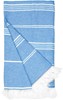 The One Towelling TH1400 Recycled Hamam Towel - Cobalt Blue - 100 x 180 cm afbeelding