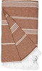 The One Towelling TH1400 Recycled Hamam Towel - Rust Orange - 100 x 180 cm afbeelding
