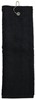 The One Towelling TH1500 Golf Towel - Black - 40 x 50 cm afbeelding