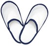 The One Towelling TH1700 Slippers - White/Navy Blue - 38/40 afbeelding